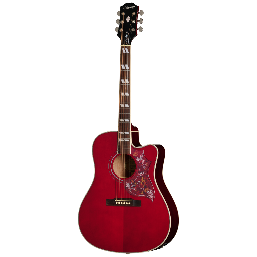 Hummingbird Studio EC Wine Red Westerngitarre
